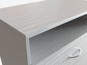 Media Dresser and Desk Combo 3D Модель