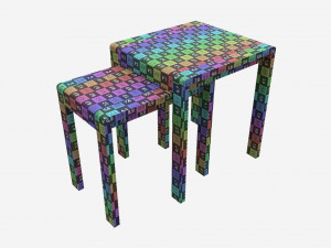 Nest of Tables Ercol Bosco 3D 모델