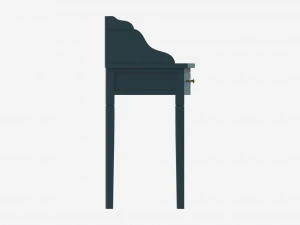 Oak Writing Desk with Drawers 3D Model