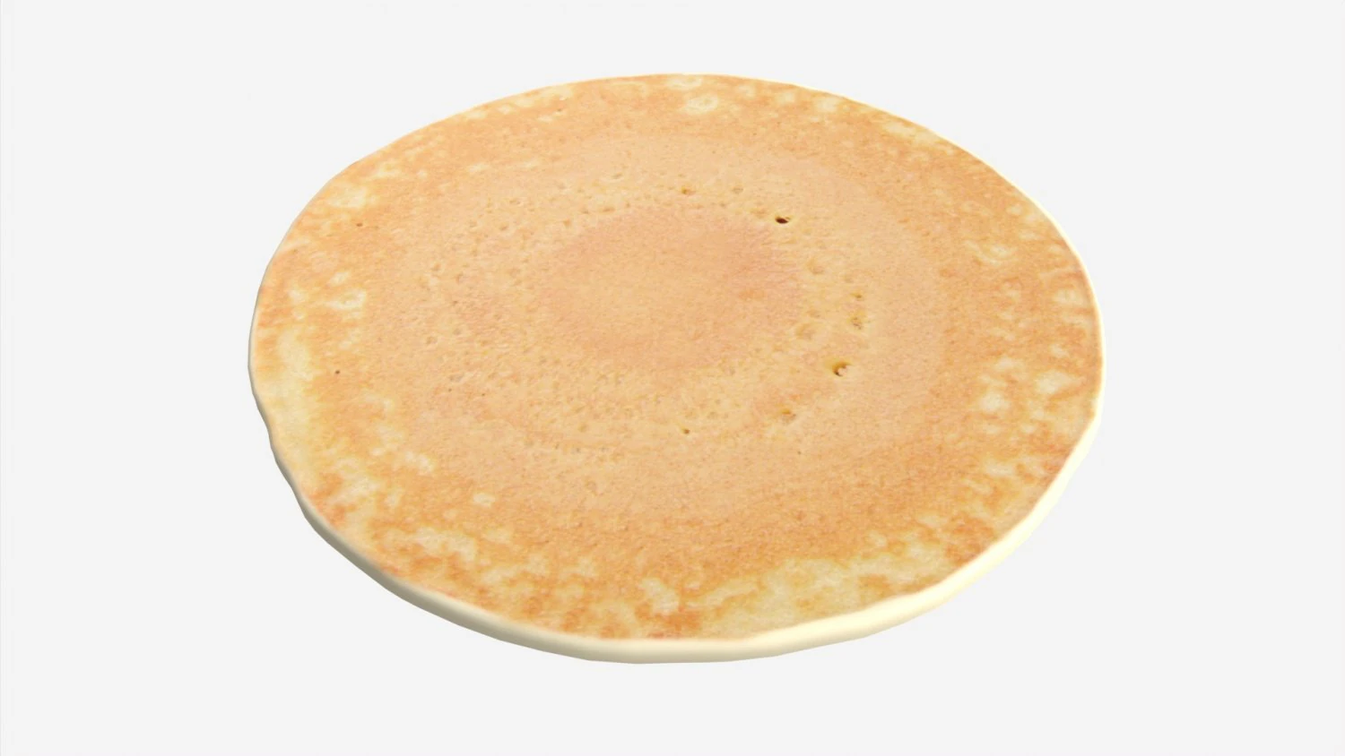 Pancake Single 3D Model .c4d .max .obj .3ds .fbx .stl .blend 