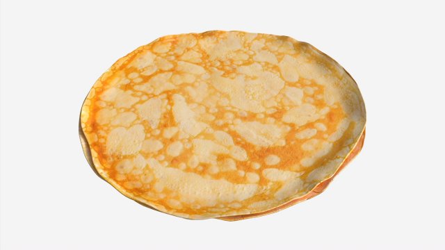 Pancakes plain 3D Модель .c4d .max .obj .3ds .fbx .stl .blend 