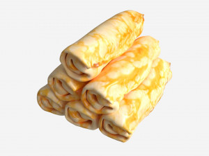 Pancakes with Filling 3D Model