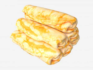 Pancakes with Filling 3D Model