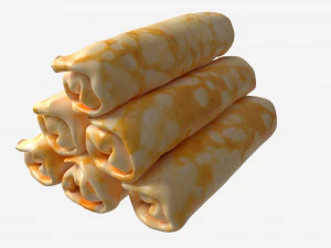 Pancakes with Filling 3D Model