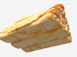 Pancakes with Filling 3D Model