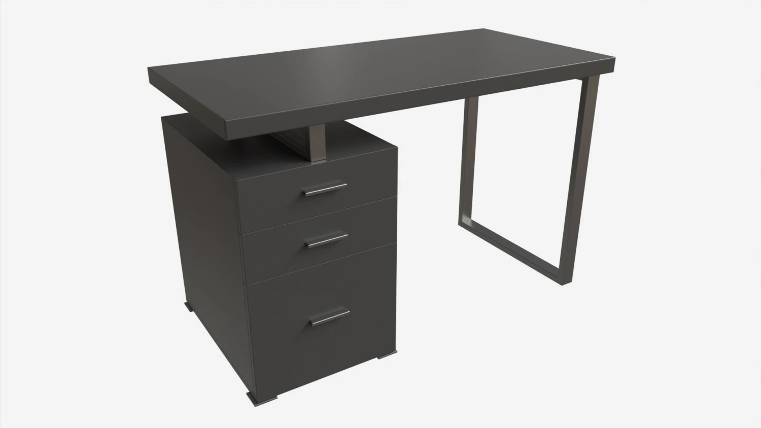 Reversible Set Up Office Desk 3D Model .c4d .max .obj .3ds .fbx .stl .blend 