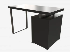 Reversible Set Up Office Desk 3D Model