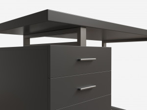 Reversible Set Up Office Desk 3Dモデル