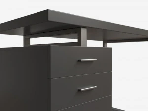 Reversible Set Up Office Desk 3D Model