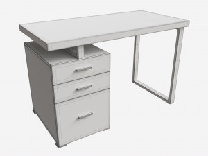 Reversible Set Up Office Desk 3Dモデル
