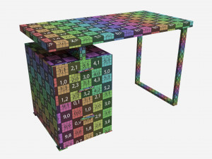 Reversible Set Up Office Desk 3Dモデル