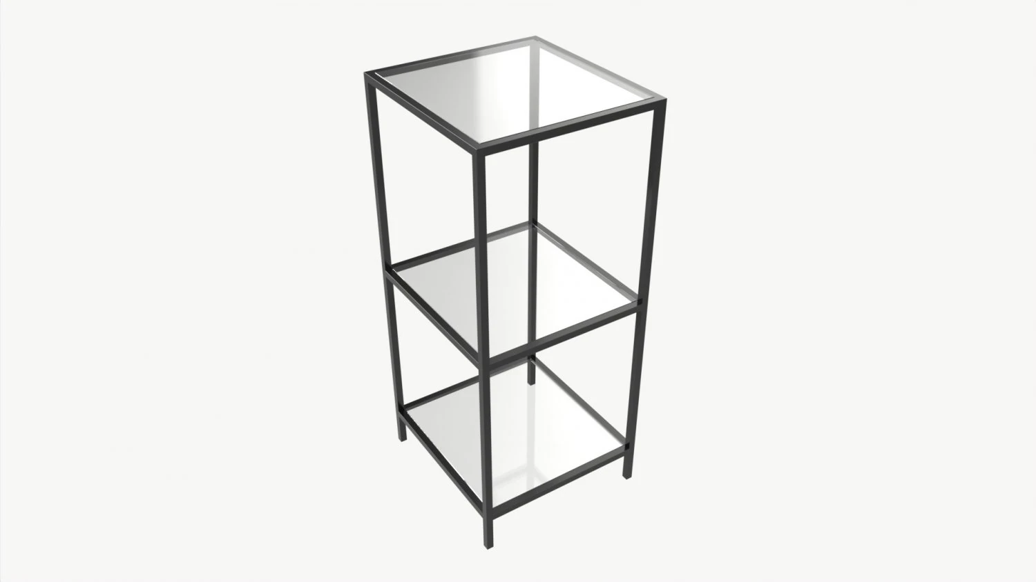 Shelf Seaford glass square 3D Model .c4d .max .obj .3ds .fbx .stl .blend 