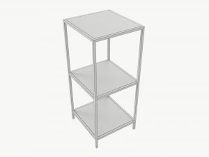 Shelf Seaford glass square 3D Model