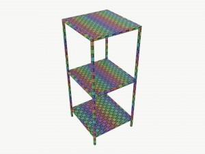 Shelf Seaford glass square 3D 模型