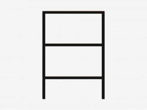 Shoe rack Seaford 02 3D Model