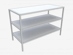 Shoe rack Seaford 02 3D Model