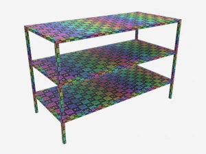 Shoe rack Seaford 02 3D Model