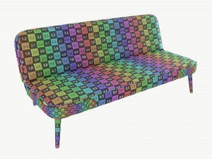Sofa bed Simple Model 3D