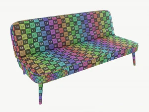 Sofa bed Simple 3D Model