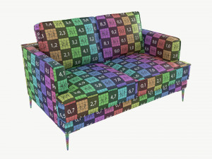 Sofa LEO 2-seater 3D 模型
