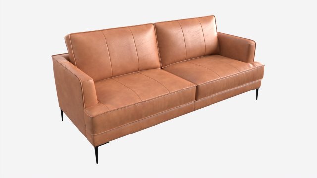 Sofa LEO 3-seater 3D Model .c4d .max .obj .3ds .fbx .stl .blend 