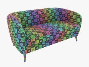 Sofa Melody 2-seater Modèle 3D