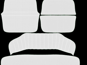 Sofa Melody 2-seater Modèle 3D