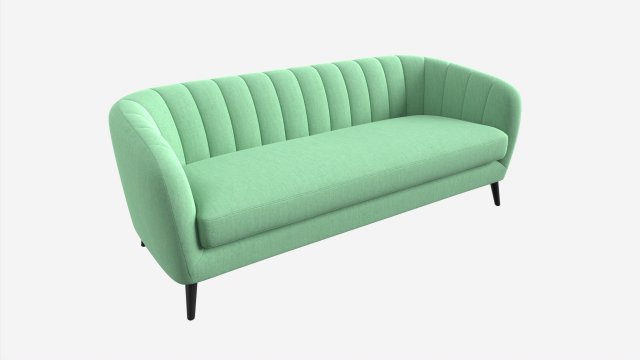 Sofa Melody 3-seater 3D Model .c4d .max .obj .3ds .fbx .stl .blend 