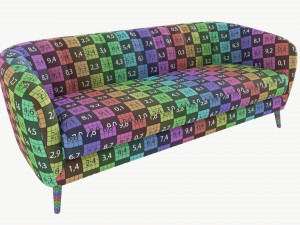 Sofa Melody 3-seater 3D Model