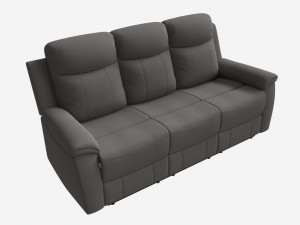 Sofa recliner Milo 3-seater 3D Model