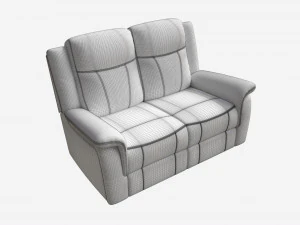 Sofa recliner Norman 2-seater 3D Model