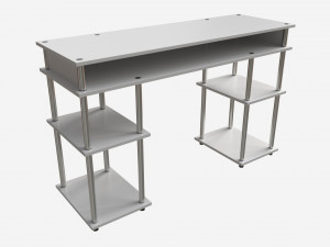Student Shelves Desk 3D Model