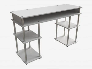 Mesa de prateleiras para estudantes Modelo 3D