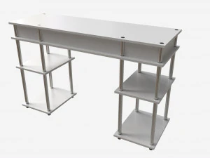Student Shelves Desk 3D Model