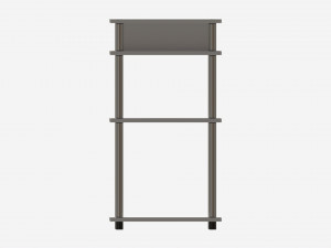 Student Shelves Desk Modello 3D