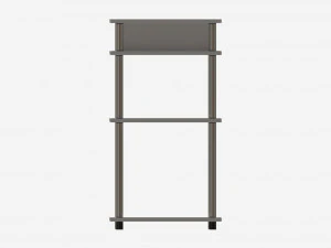 Student Shelves Desk 3D Model