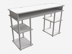 Student Shelves Desk Modello 3D