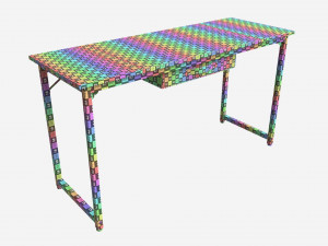 Study Writing Table for Home Office 3D Модель