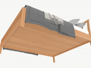 Super Kingsize Bed Ercol Bosco 3Dモデル