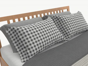 Super Kingsize Bed Ercol Bosco 3D Model