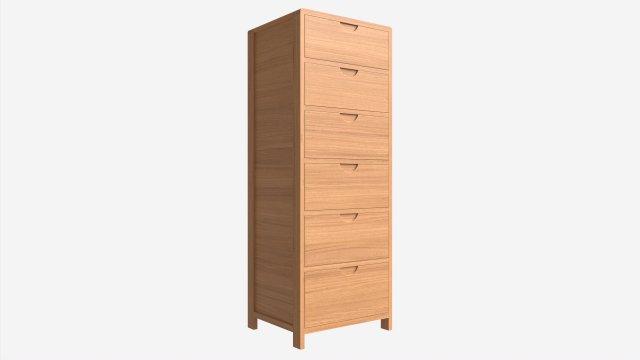 Tall Chest Ercol Bosco 3D-Modell .c4d .max .obj .3ds .fbx .stl .blend 