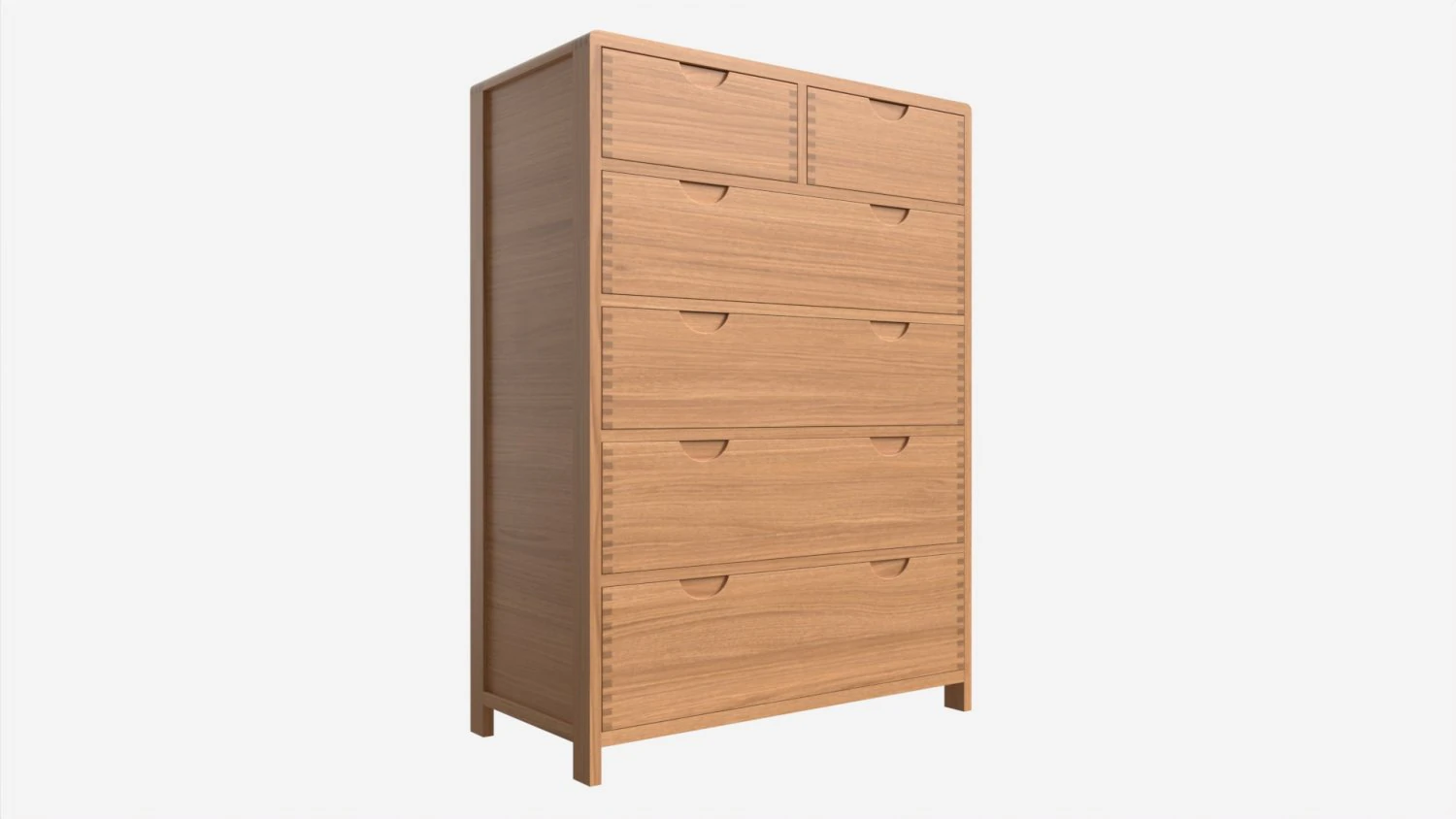 Tall Wide Chest Ercol Bosco 3D Model .c4d .max .obj .3ds .fbx .stl .blend