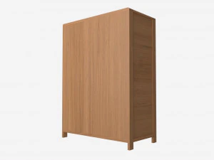 Tall Wide Chest Ercol Bosco 3D Model