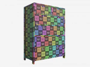 Tall Wide Chest Ercol Bosco 3D Model