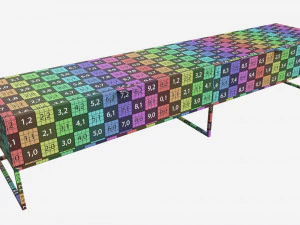 Stolik telewizyjny KOBE Model 3D