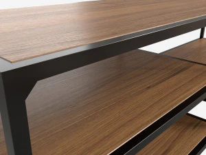 TV-Tisch Seaford 02 3D Modell