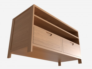 TV Unit Ercol Bosco Modèle 3D