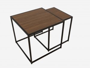Two coffee tables Seaford Modello 3D