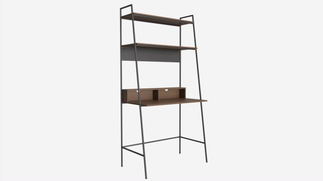 Urban Industrial Ladder Desk 3D Model .c4d .max .obj .3ds .fbx .stl .blend 