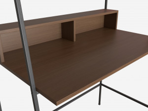 Urban Industrial Ladder Desk 3D Model